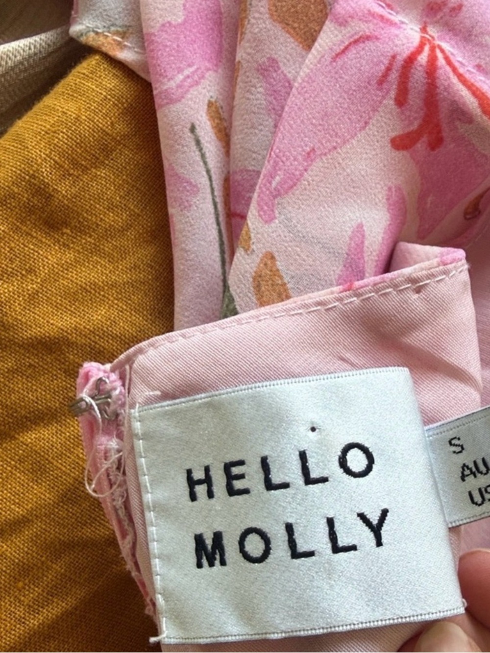 Hello Molly Pink Floral Cutout High-Low Maxi Dress - Picture 3 of 3